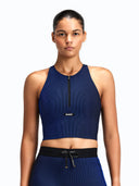 Striped Cadence VN Crop W