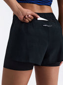 2-in-1 Short Seamless Mesh Liner W