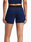 Striped Cadence 5" Compression Short W