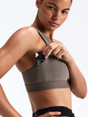 Striped Cadence Scoopneck Bra W