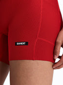 Striped Cadence 5" Compression Short W