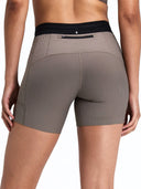Striped Cadence 5" Compression Short W
