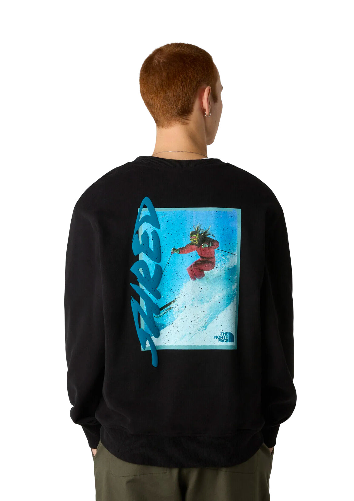 U NSE Slopes Relaxed Crew Sweatshirt-Gra